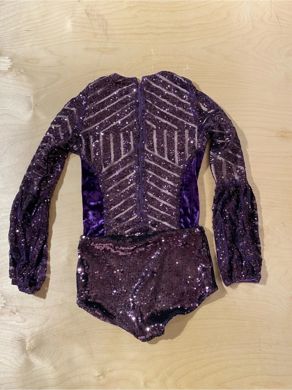 Tenth House Purple Sequin Girls' Dance Costume Leotard Size SA (RI)